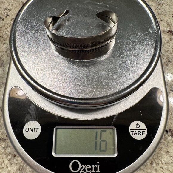 Sterling Silver Feather Cuff - Picture 6 of 6